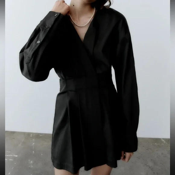 box pleat dress zara Zara Box Pleat Mini Dress by Zara
